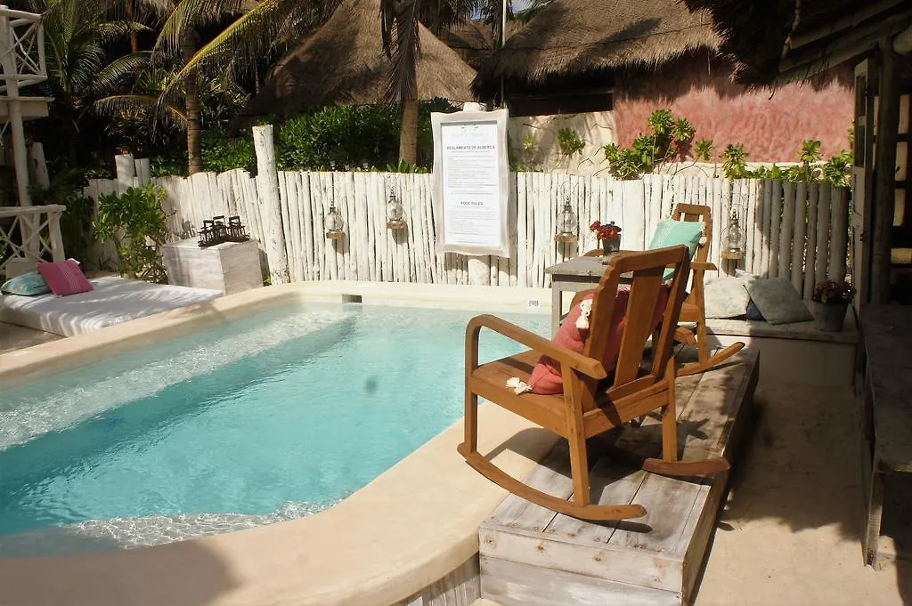 Punta Piedra Beach Posada Tulum Pueblo Mexico