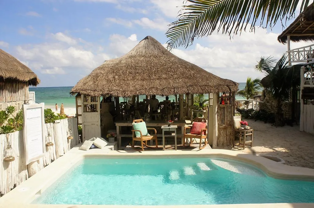 Punta Piedra Beach Posada Tulum Pueblo Mexico