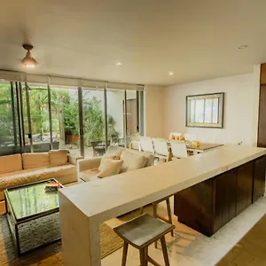 Ideal 4 Groups Aldeazama 2br 10pax Apt Papaya Playa , Tulum México